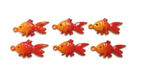 Vintage hand painted fish - 12,