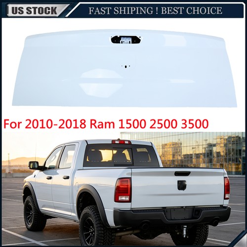 Painted white tailgate shell - painted,