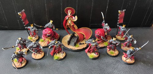Pro painted samurai army - samurai, titan