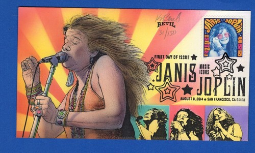 Scott 4916 janis joplin - scott, cachet