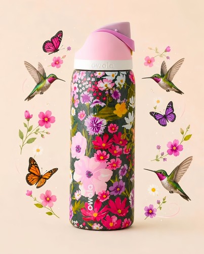 Owala freesip 32oz painted - owala,