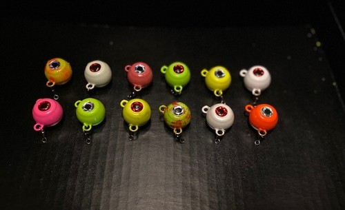 Painted fluke ear balls - ear,