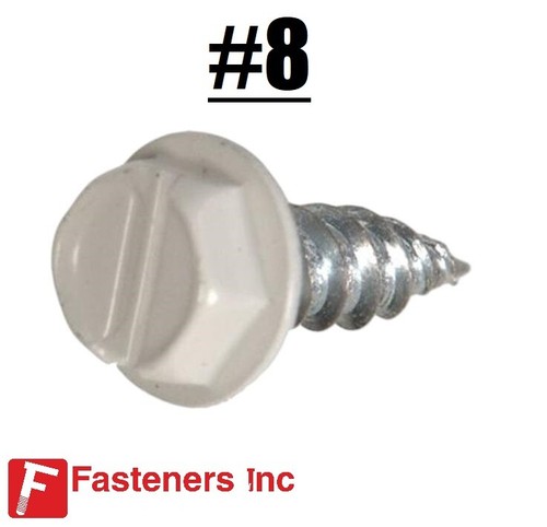 White painted zip screws - zip,