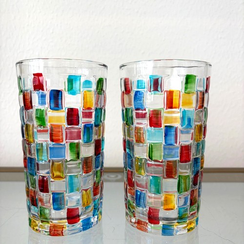 Hand painted italian glass - hand,