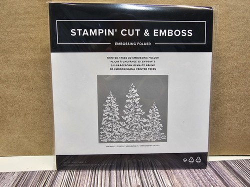 Stampin painted trees 3d - painted,