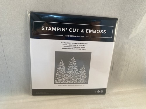 Painted trees embossing - painted, 3d